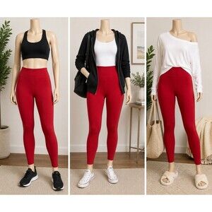 SG Women's Leggings Size 4X Plus High Rise Pull On Stretch Legging Stretch y2k